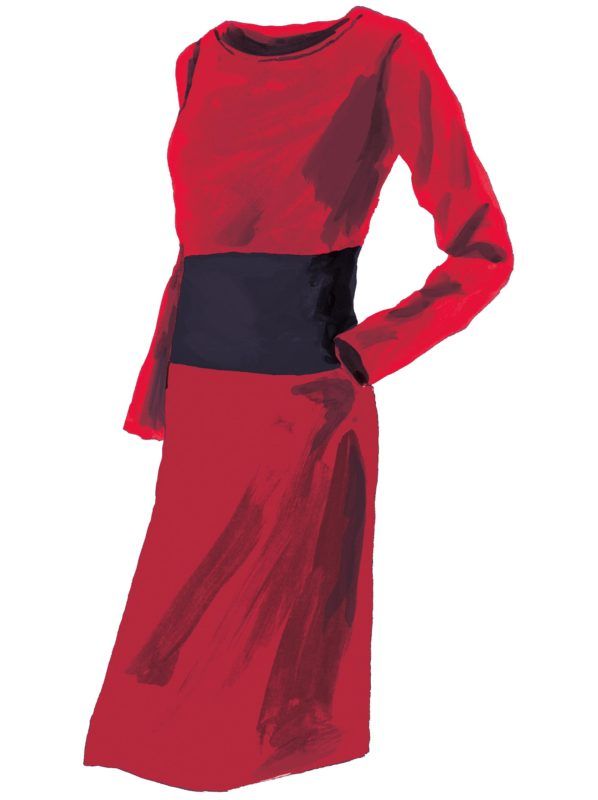 Vanishing Point Dress from J. Peterman
